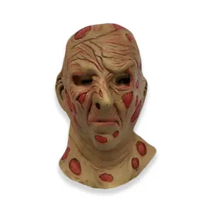 Freddy burn Scary Party Masken Latex Schädel Maske Jason Vollkopf Gesicht Atmungsaktive Halloween Maske Party Cosplay Kostüm Spielzeug