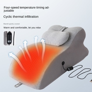 Night Cat 200TC Adult Bedside Cushion <strong>Wedge</strong> Cervical Neck Protection <strong>Pillow</strong> <strong>Memory</strong> <strong>Foam</strong> Core Play Mobile Phone Sleeping Backrest - Product Image 4