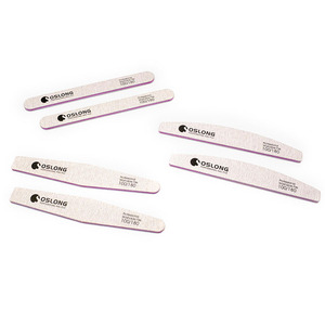 Double Side Sanding Zebra Grey Nail Files For UV Gel Polish Manicure Tool 100/180 Nail File