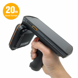 20m tầm xa <span class=keywords><strong>RFID</strong></span> cầm tay <span class=keywords><strong>Reader</strong></span> UHF thu thập dữ liệu đọc nhanh UHF <span class=keywords><strong>RFID</strong></span> xách tay PDA Android Máy quét mã vạch cho kho - Product Image 1
