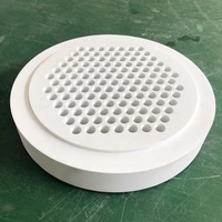 Placa Deflectora Redonda de PTFE Antiadherente, Sin Precipitaciones, Perforada con Precisión, Lámina de Sellado de PTFE con Orificios Perforados con Precisión CNC