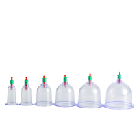 Ensemble de thérapie par ventouses à usage domestique 6 ensembles de ventouses avec pistolet à ventouses sous vide et tasses