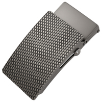 Boucle de ceinture roulante en alliage de zinc de 3,5 cm, texture diamant, boucle de ceinture automatique, logo personnalisé, vente en gros