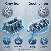 Coude de tuyauterie en fonte gris durable ASTM A536 Grade 80-55-06 pour machines automobiles, certifié ISO9001, service OEM/ODM