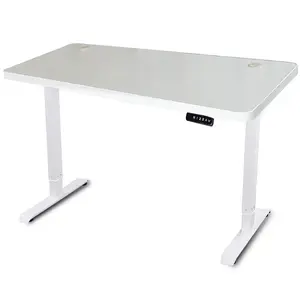 Electric lifting Office Tables glass computer desks Gaming Standing Computer PC Height Adjustable Desk With Glass Tabletop
