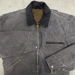 Servicio OEM Personalizado de Fábrica, Chaqueta de Trabajo Vintage de Moda 100% Algodón, Chaqueta Detroit Deslavada y Desgastada - Product Image 4