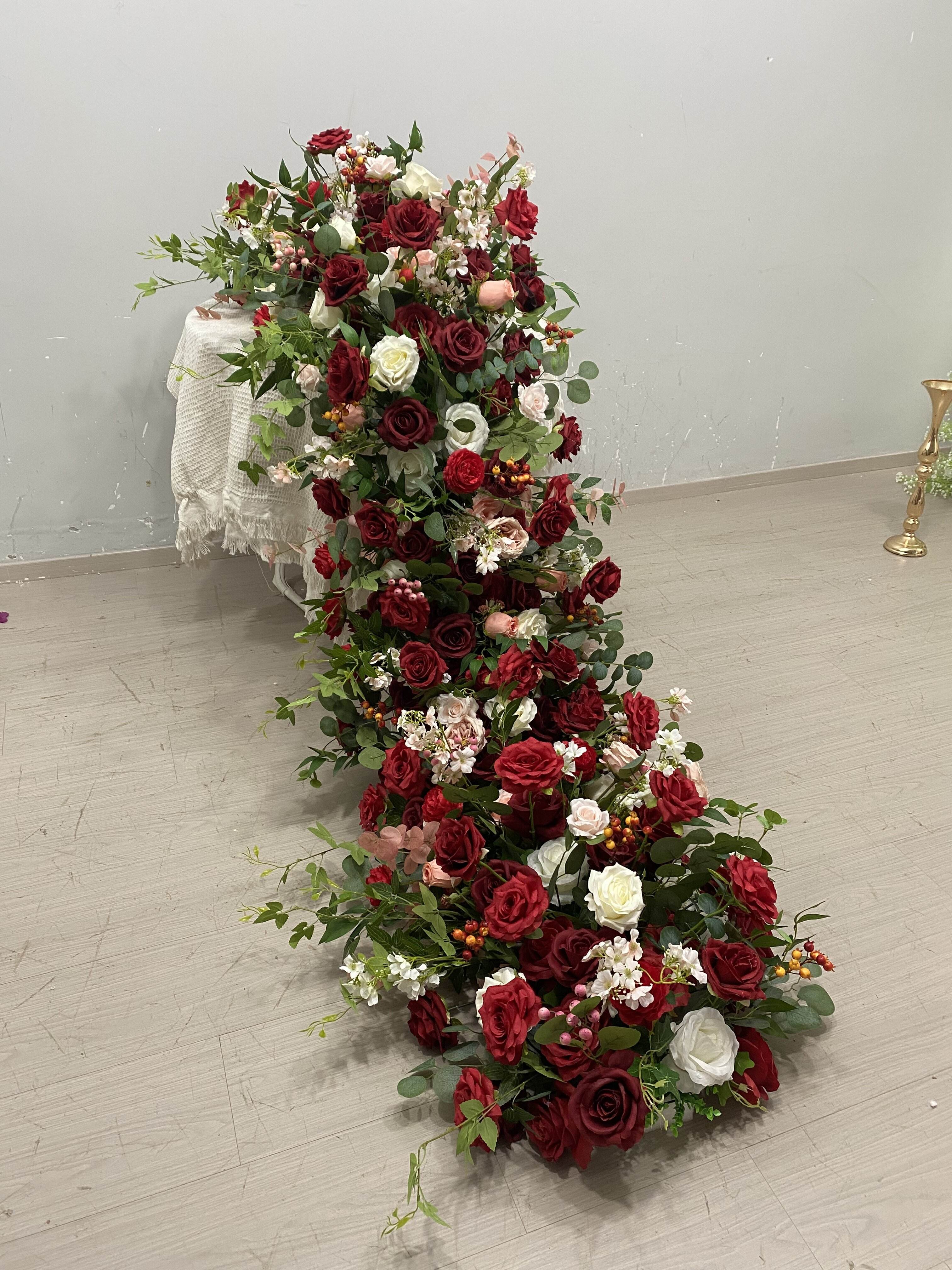 Runner floreale bordeaux 220 cm # 1