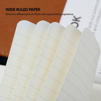 Carnet à spirale classique en cuir PU épais personnalisé en usine avec boucle pour stylo, format A5, ligné collège, pochette d'écriture en PP, avec bande de maintien