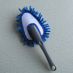 Car <b>Cleaning</b> Brush Chenille Ellipse Head Multifunctional Dust Removal Tool Orange Blue <b>Green</b> - Product Image 3