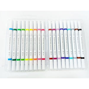 Marqueur de peinture acrylique 12 couleurs, kit de peinture sur roche DIY, double pointe, emballage en vrac pour logo personnalisé - Product Image 3