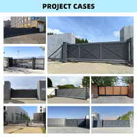 Portail principal en fer moderne HengBo, portail en porte-à-faux, portail de sécurité en aluminium pour allée, portail coulissant, prix d'usine pour ferme, jardin