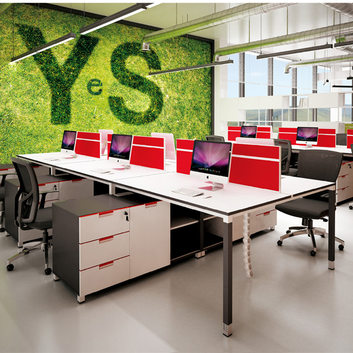 Moderne ouvert cabines cloisons réception/poste de travail de bureau exécutif bureau 1 personne