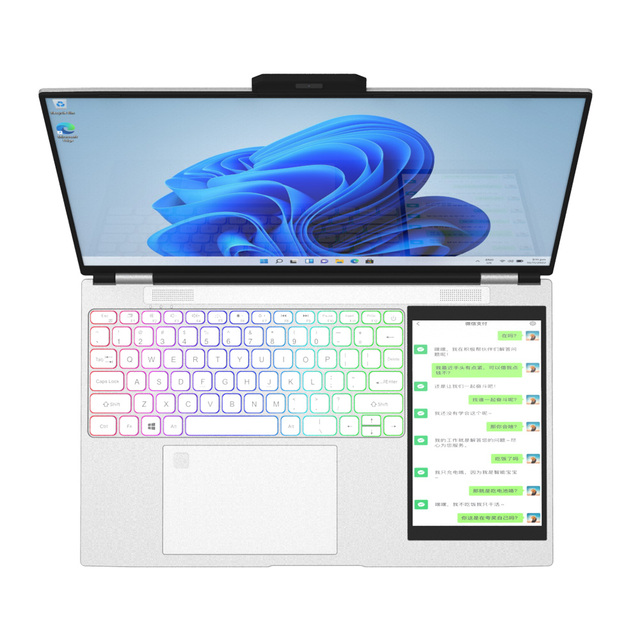 Ultra Touch Laptop 15.6 +7 Inch RAM 16GB Intel N5105 CPU 2.0GHZ Win 10 Thin Dual Screen Laptop for Business Office Game Student