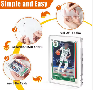 Cornice Espositiva Premium in Acrilico Trasparente con Protezione UV per Carte Collezionabili Pokémon TCG Gradate - Product Image 3