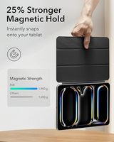 Housse Support Magnétique Puissant à Triple Volet Mince pour iPad Pro 13 Pouces M5/M4 (2025/2024)