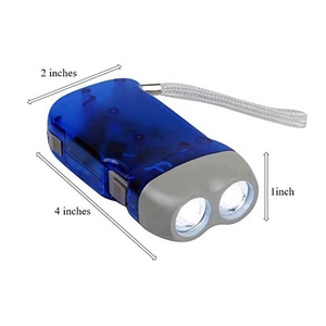 Đồ Chơi Quà Tặng Cho Trẻ Em Ngày Lễ Đèn Pin Tự Lên Dây Cót Tùy Chỉnh Không Có Pin Máy Phát Điện Mini Cầm Tay ABS Đèn Pin 2 <span class=keywords><strong>LED</strong></span> Bấm Tay - Product Image 4