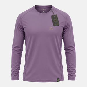 T-shirt de sport à manches longues pour homme, tissu performant de qualité supérieure, séchage rapide, coupe confortable, haut de sport pour homme, gym, course à pied, entraînement - Product Image 4