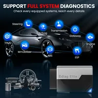 Lector de Códigos OBD2 Kingbolen Ediag Elite con 15 Funciones de Reinicio, Escáner de Códigos Automotrices de Sistema Completo, Compatible con Android, Herramienta Universal