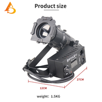 AICPOSE - Nuevo Producto Personalizado, Mini Luz de Imagen de 30 W, 2 Canales, Foco LED con Zoom, Luz de Escenario