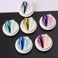 Fée magique miroir poudre sirène couleur glace translucide ongles décoration perle Pigment poudre ongles Chrome poudre ongles