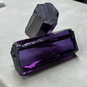 Precio al por mayor: Piedra de circonita cúbica sin cortar de alta calidad, material en bruto de amatista CZ. - Product Image 4