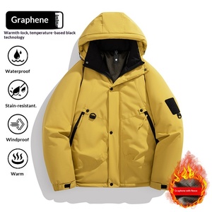 Chaqueta Acolchada Holgada de Estilo Urbano para Hombre, Chaqueta de Invierno con Forro Grueso y Cálido para Actividades al Aire Libre - Product Image 3