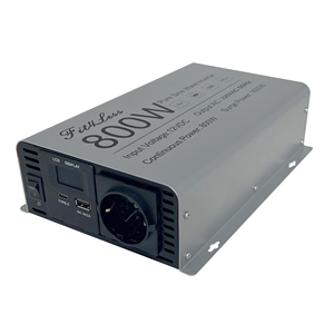 Biến tần sóng sin thuần 800W Fit4Less DC 12V sang AC 220V 50Hz với màn hình <span class=keywords><strong>LCD</strong></span>, ổ cắm Schuko loại C và đầu ra USB - Product Image 1