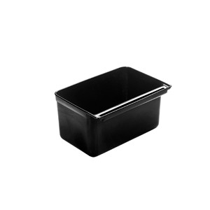 Contenitore rettangolare in plastica nera Cubertero per organizzare piccoli oggetti - Product Image 1