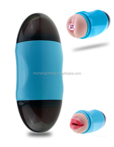 ألعاب جنسية للرجال، كأس استمناء ذو وجهين يحاكي المهبل للاستخدام الفموي والشرجي - Product Image 2