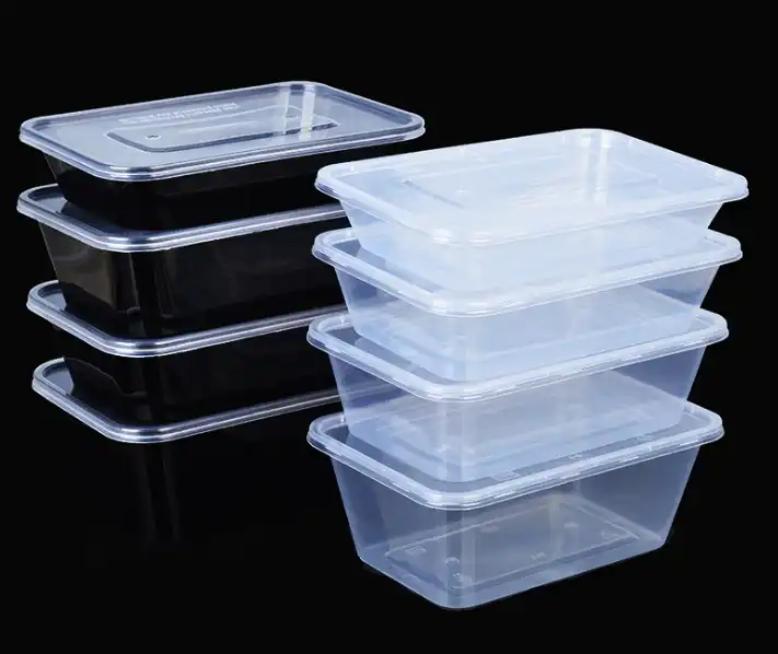 Rectangle Microwavable Food Container Disposable Plastic