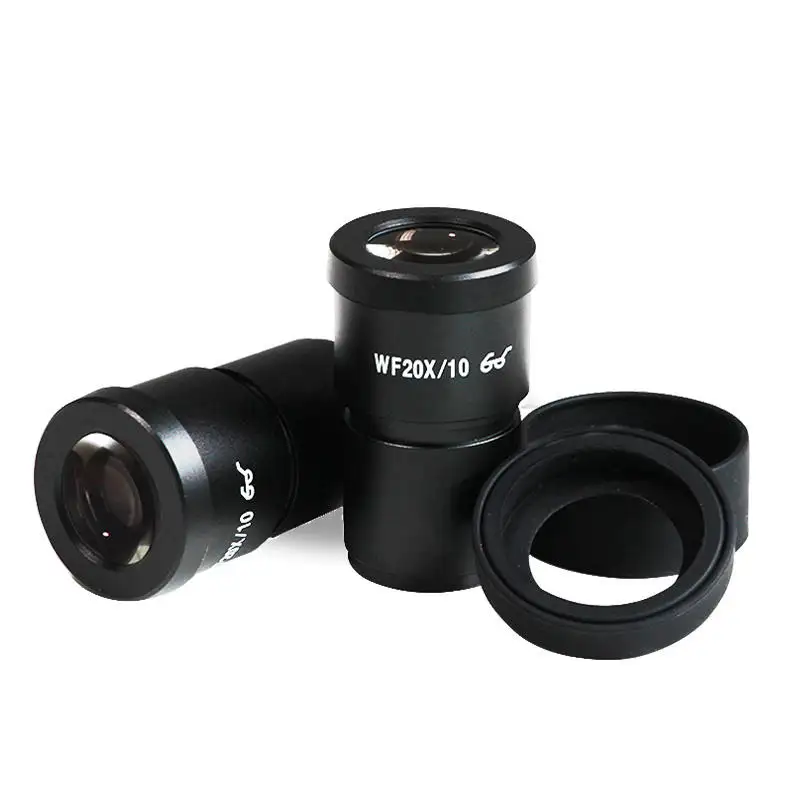 Yüksek kaliteli laboratuvar WF 10X 16X yüksek göz noktası geniş alan optik Zoom Stereo dijital aksesuar Lens mikroskop mercek