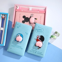 Ensemble de grand livre original de dessin animé Ensemble cadeau de carnet de presse mignon