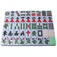 Jeu de Mahjong Magnétique Premium 48mm, 108 Tuiles Vertes et Violettes pour Table de Jeu Automatique 4 Joueurs