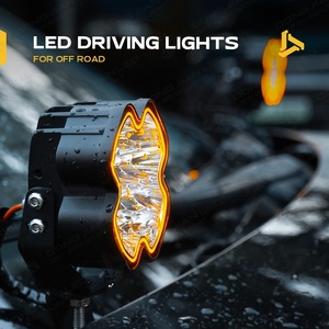 ไฟหน้า LED สีเหลืองอำพัน <span class=keywords><strong>12V</strong></span> ขนาด 4 นิ้ว ใหม่ ไฟตัดหมอกสีขาว/เหลือง ไฟเดย์ไลท์ DRL สำหรับรถออฟโรด รถกระบะ/UTV/SUV อุปกรณ์เสริม <span class=keywords><strong>50W</strong></span> 9000 ลูเมน - Product Image 2
