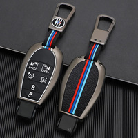 Funda de Aleación de Zinc para Llave de Coche, Carcasa para Llave Inteligente, Compatible con Jeep, Chrysler, Dodge