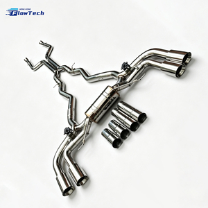 High Quality Valved Catback Exhaust System for BMW G16 M850i xDrive N63 4.4L V8 304 Stainless Steel Direct Fit <b>Polished</b> Quad Tip - Product Image 2