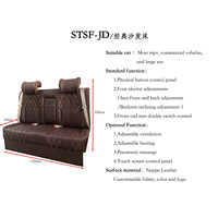 Siège de voiture inclinable électrique de luxe VIP personnalisé canapé-lit en cuir pour Toyota Coaster Hiace Alphard MPV Van