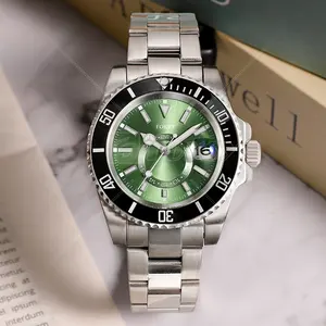 Relógio de pulso de quartzo de luxo à prova d'água para homens, marca personalizada vintage, relógio de pulso Reloj Bling Diamond por atacado