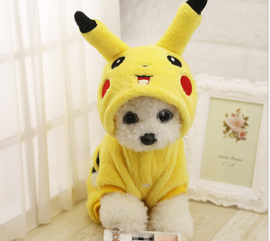 Cartoon <strong>Pikachu</strong> Design Pet Clothes Dog Puppy <strong>Hoodie</strong> - Product Image 6