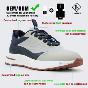 LANCI OEM Vente en gros de chaussures pour hommes, chaussures pour hommes de haute qualité, baskets de luxe pour hommes, respirantes - Product Image 3