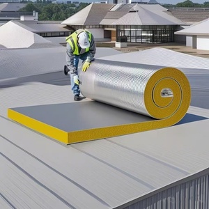 Thương hiệu mới khác nhau thông số kỹ thuật kính len cách âm tấm cách nhiệt mái nhà làm Tường Cách Nhiệt sử dụng sợi thủy tinh - Product Image 1