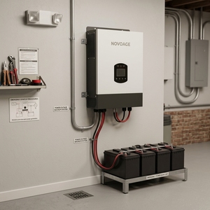 ระบบโซลาร์เซลล์ออฟกริดขนาด 3.5KW 5KW 6.2KW พร้อม RS485 สำหรับเก็บพลังงานภายในบ้าน ใช้ได้กับแบตเตอรี่ Aries 3024/5048/6048-S1 Pure ขายส่ง - Product Image 3
