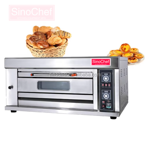 Four à gaz pour boulangerie à 1 étage et 2 plateaux pour <span class=keywords><strong>pain</strong></span>/gâteau/tarte/viande/biscuit/aile <span class=keywords><strong>de</strong></span> poulet Prix ​​bas - Product Image 1