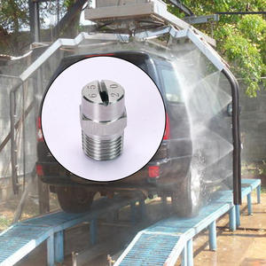 หัวฉีดพ่นแบบพัดแบน สแตนเลส 304 316 ขนาด 1/8'' 1/4'' BSPT NPT สำหรับทำความสะอาด - Product Image 5