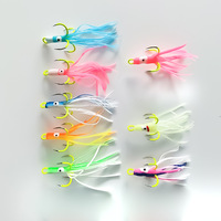 Leurre en silicone phosphorescent en forme de calmar avec hameçons à quatre branches pour la pêche en eau salée - Pêche en bateau en mer