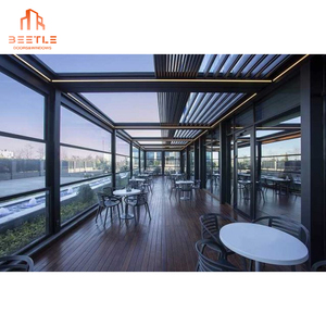 Tetto in alluminio adattivo a feritoia a lamelle a scomparsa con sensori - Product Image 6