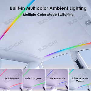 หลังคาบังแดด<span class=keywords><strong>รถ</strong></span>ยนต์ควบคุมด้วยเสียงรีโมตไฟ<span class=keywords><strong>ฟ</strong></span>้าสำหรับรุ่น Y หลังคากันแดดใช้พลังงานไฟ<span class=keywords><strong>ฟ</strong></span>้าหลังคากันแดดใช้2026แบบพับเก็บได้ - Product Image 5