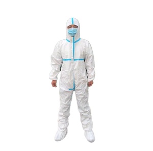 Trajes de materiales peligrosos Ropa de protección de aguas residuales nucleares Overoles de protección química industrial con cremallera de capucha - Product Image 5