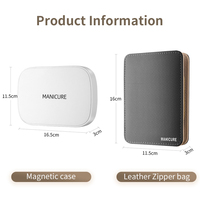 Ensemble de manucure de luxe en acier inoxydable de qualité supérieure, portable, 9 pièces, pour bébé et adulte, coffret cadeau