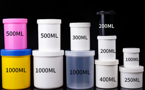 Pot en plastique PP transparent de qualité alimentaire de 1000 ml (32 oz) pour crème capillaire, avec couvercle à vis et bouchon à déchirer, vente en gros à prix réduit - Product Image 2